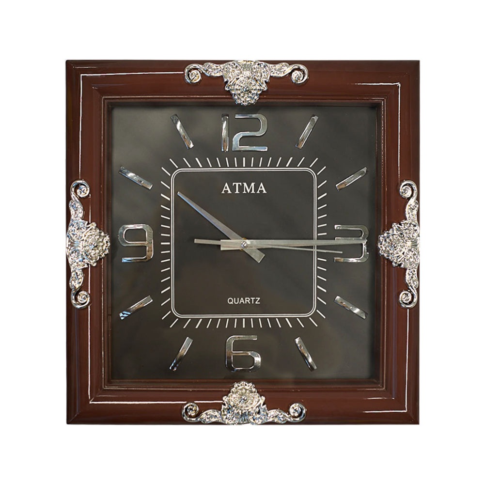 Atma Wall Clock Silver